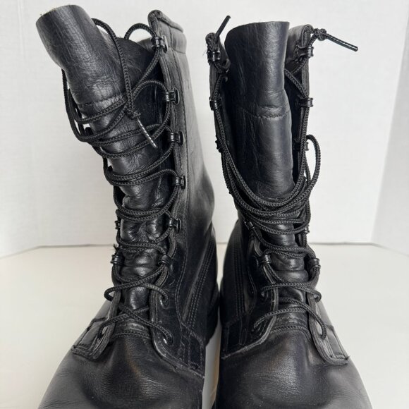 Vintage Military Issue Insulated Cold Weather Combat Boots Mens 8W Black Leather main image 9
